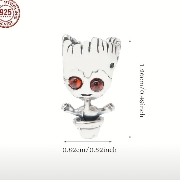 Womens S925 Silver Groot Charm/Pendant - NWT - Picture 2 of 5